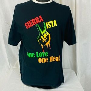 Sierra Vista One Love One Heart Green Crew T-Shirt